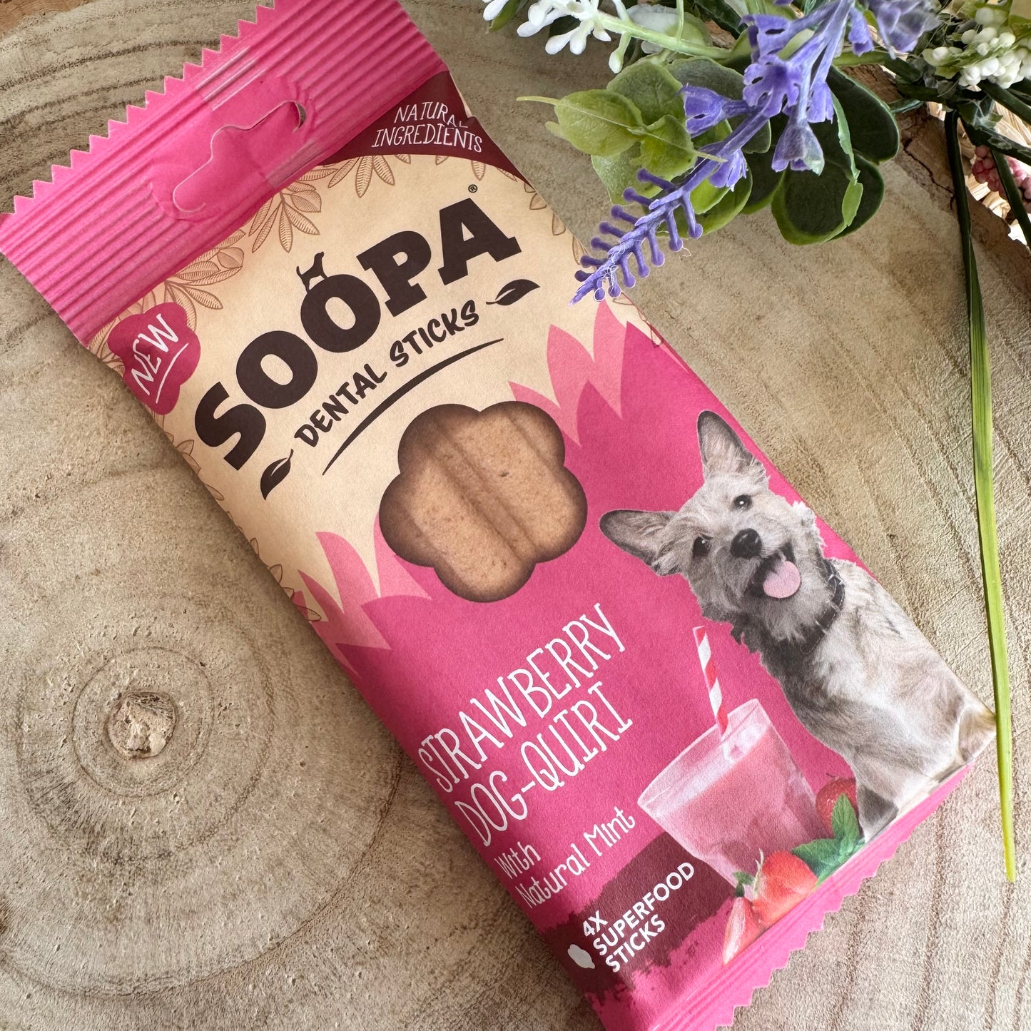 Strawberry Dog-Quiri Dental Sticks