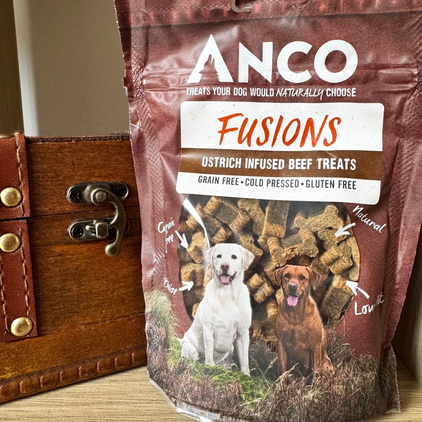 Anco Fusions Bone Treats | Beef & Ostrich 100g