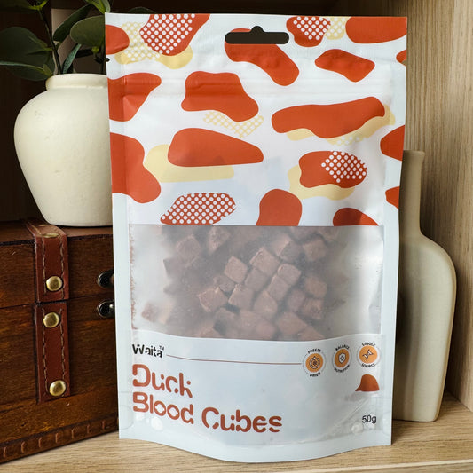 Waita Pets | Freeze Dried Duck Blood Cubes 50g