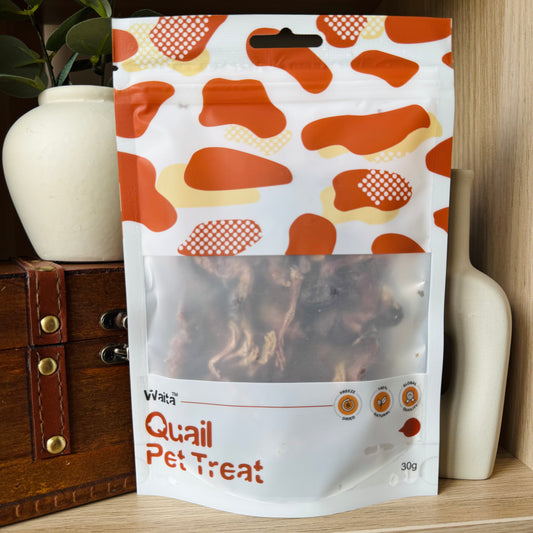 Waita Pets | Freeze Dried Whole Quail 30g