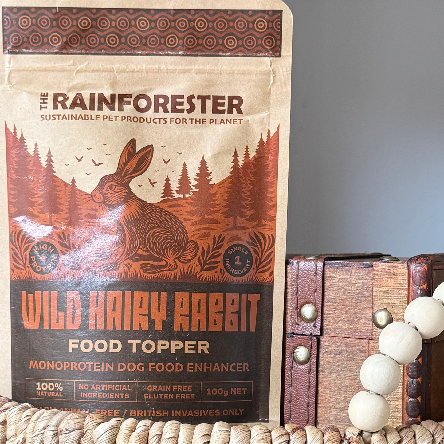 Hairy Wild Rabbit Food Topper 100g