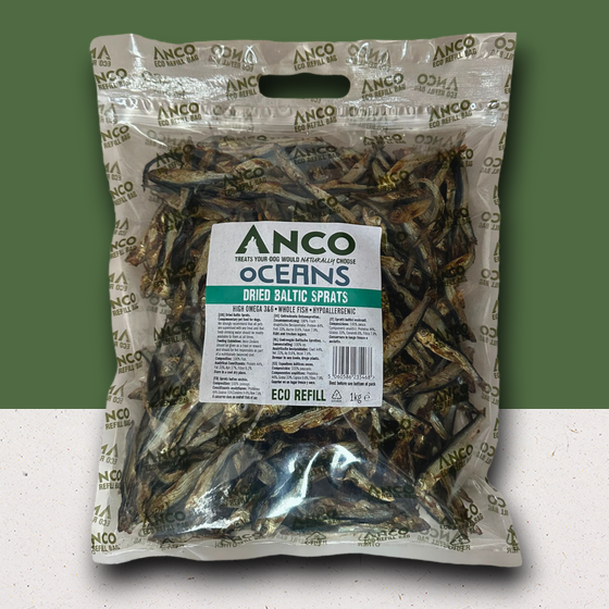 Anco Oceans Dried Baltic Sprats | Eco-Bag 1kg