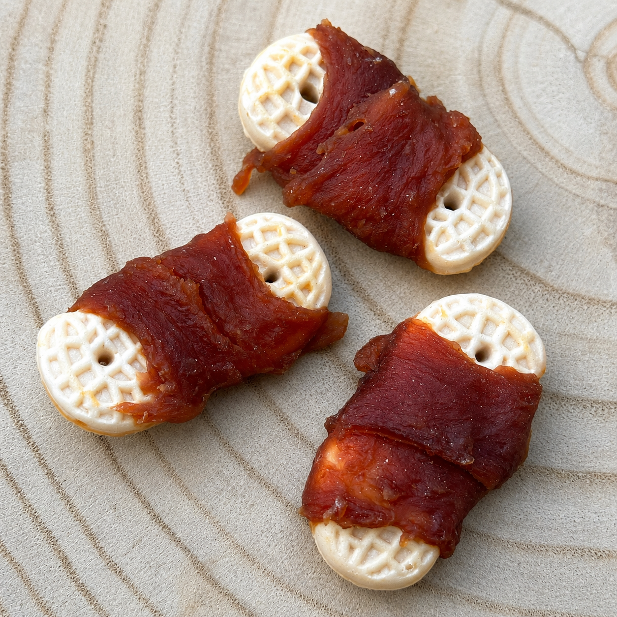 Duck Wrapped Peanut Biscuits