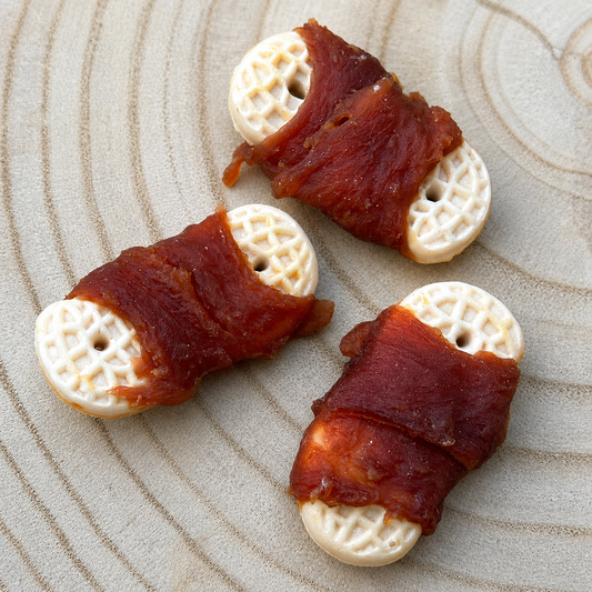 Duck Wrapped Peanut Biscuits