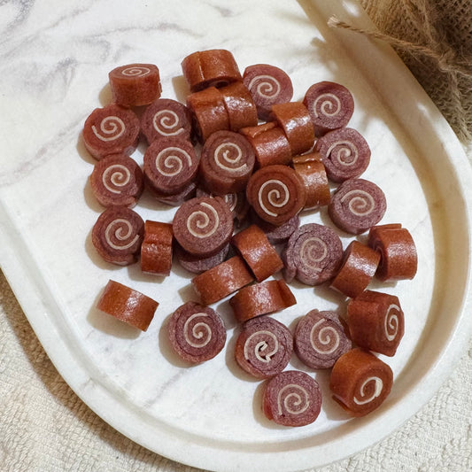Rabbit & Cod Mini Rolls 100g