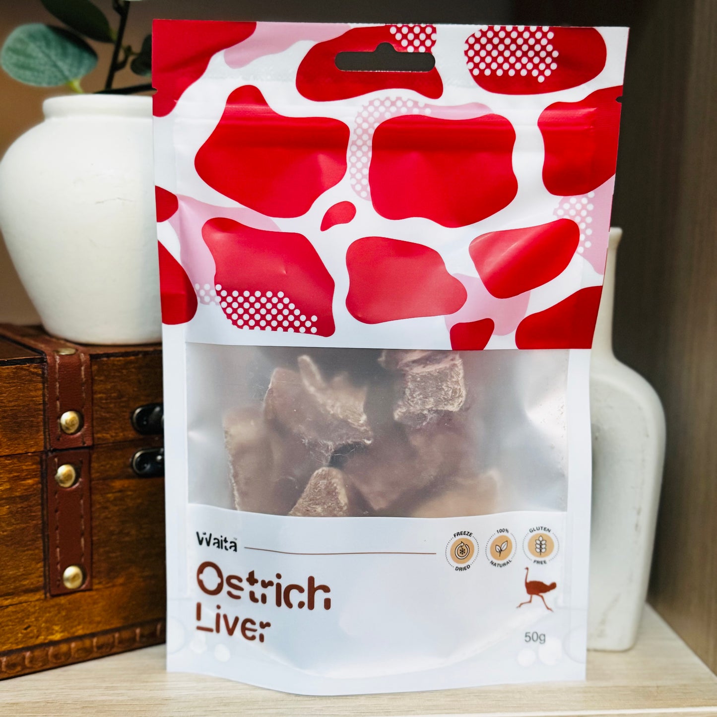Waita Pets | Freeze Dried Ostrich Liver 50g