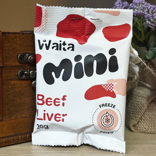 Waita Pets | Freeze Dried Mini Beef Liver Cubes 20g