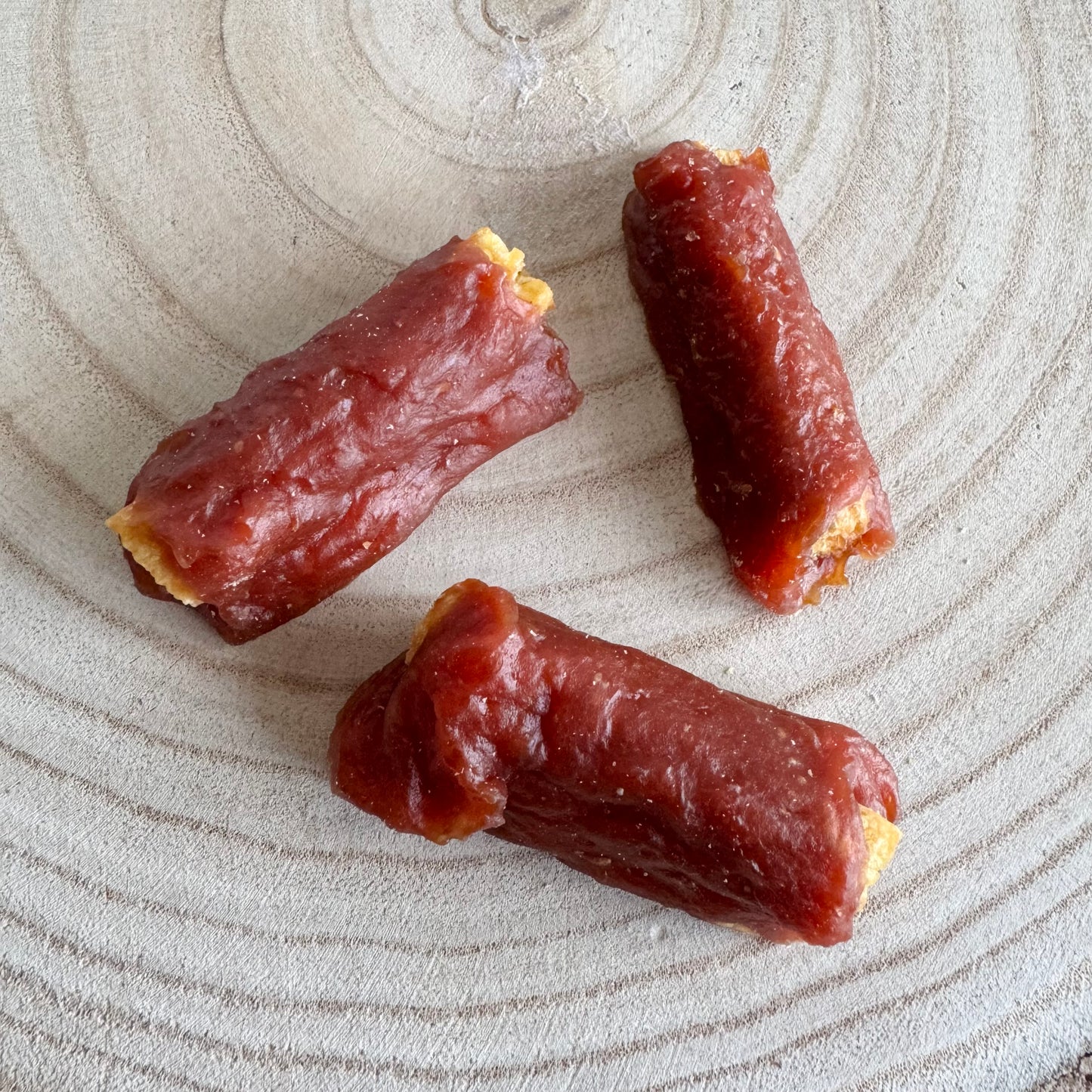 Duck Wrapped Rice Tubes