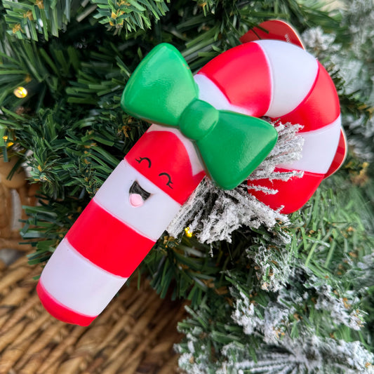 Christmas Squeaky Candy Cane | Vinyl Dog Toy