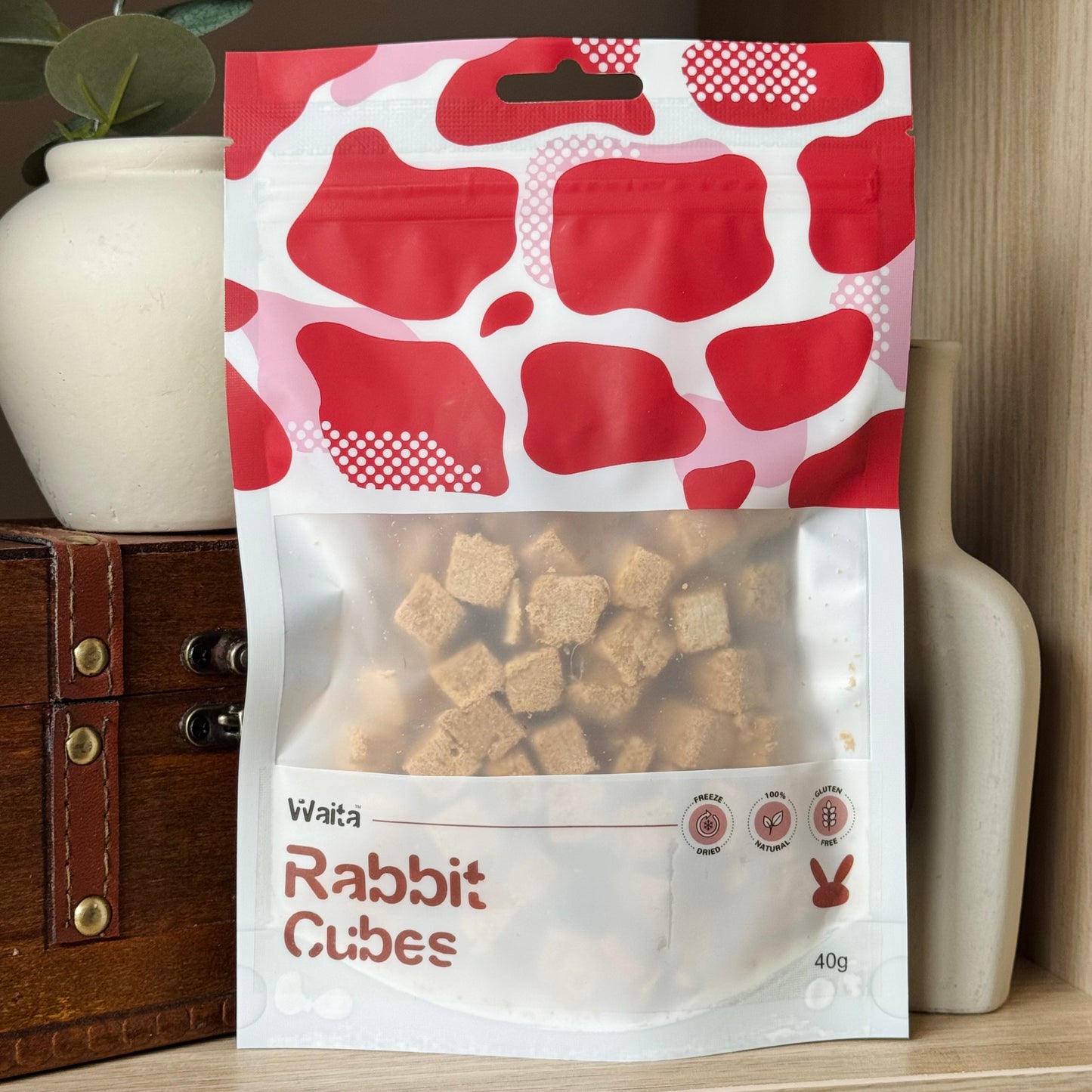 Waita Pets | Freeze Dried Rabbit Cubes 40g