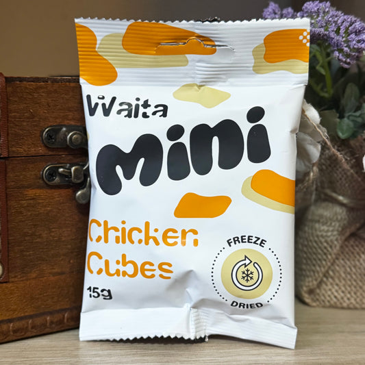 Waita Pets |  Freeze Dried Mini Chicken Cubes 15g