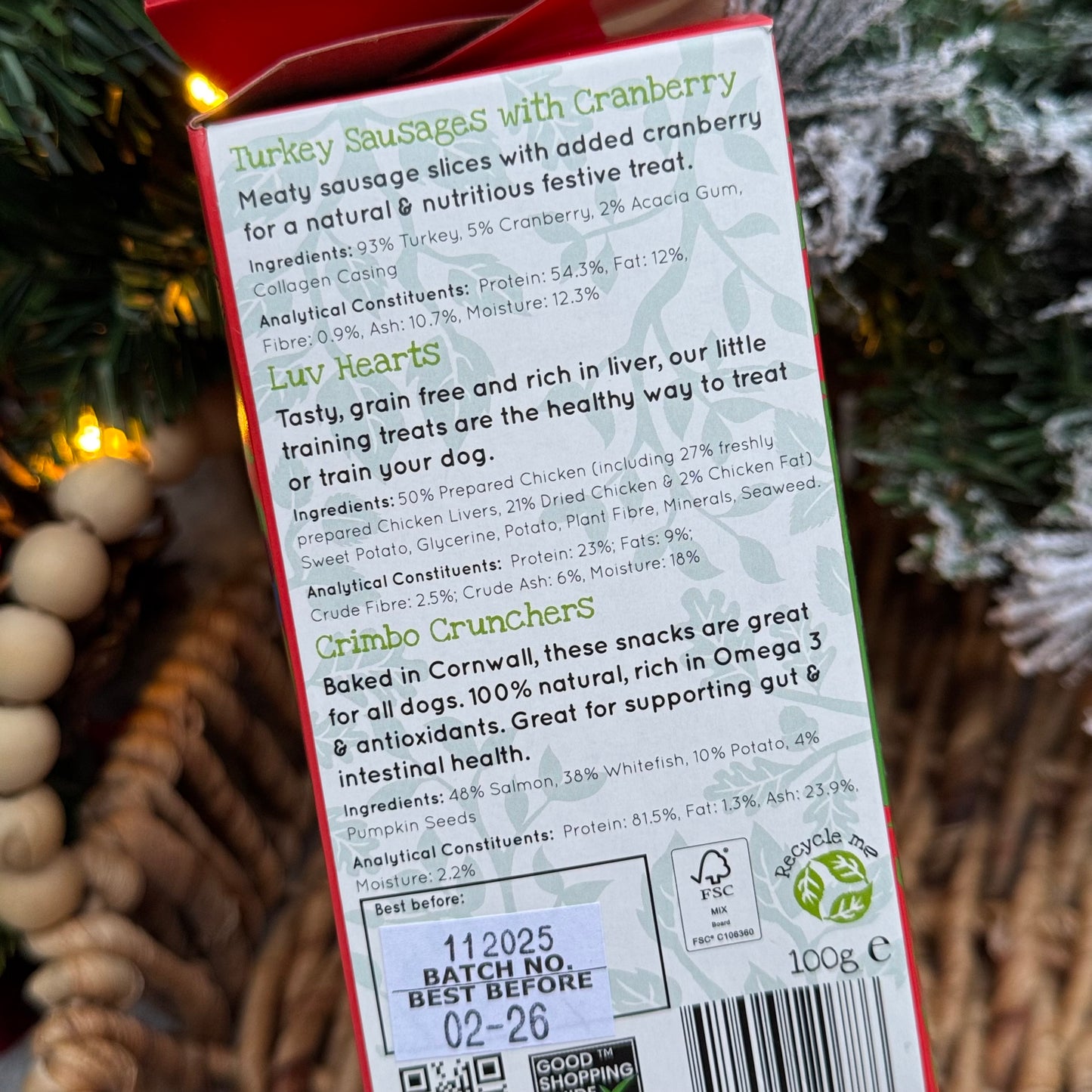 Green & Wilds | Christmas Cracker for Dogs