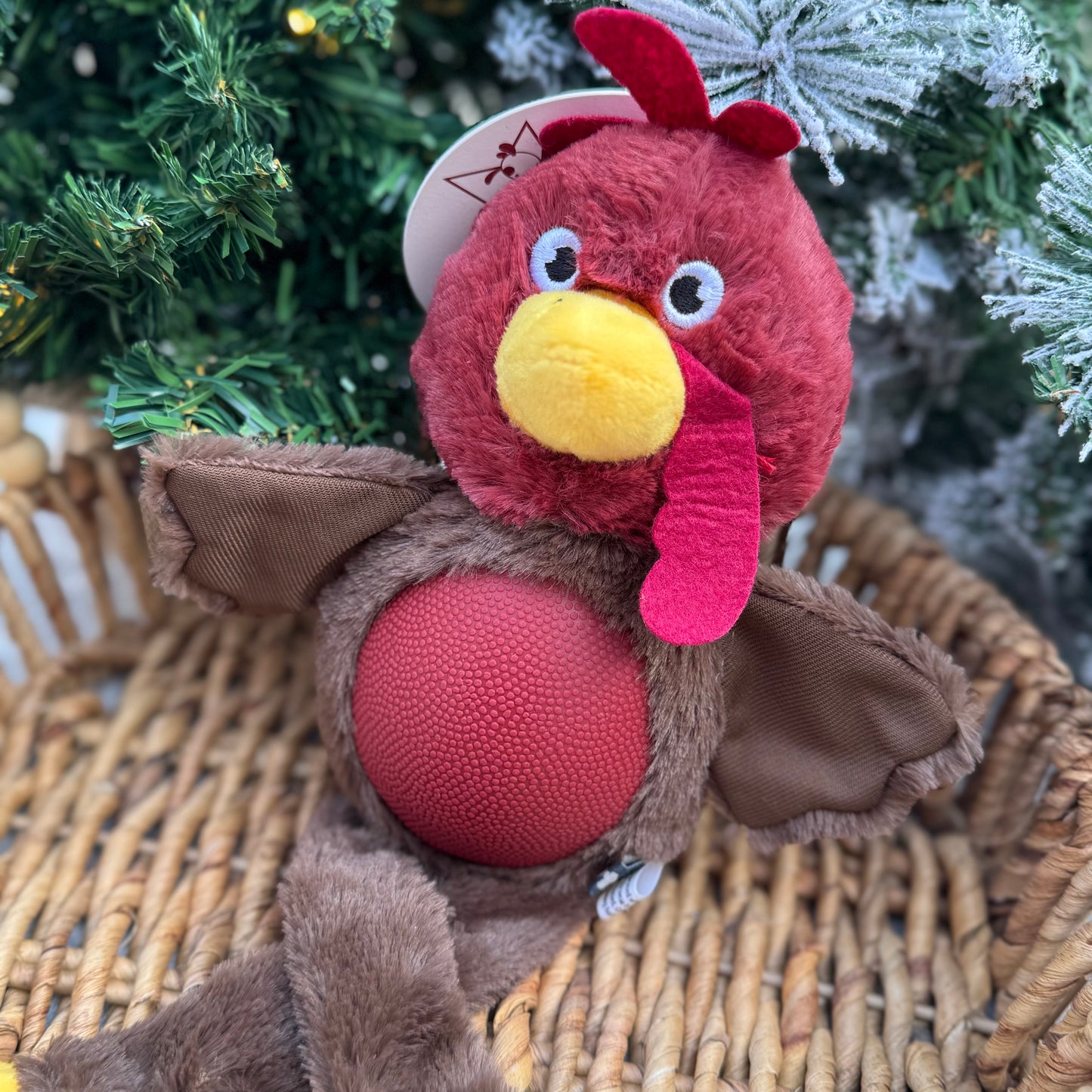 Roxie the Rubber Tum Turkey | Plush Dog Toy