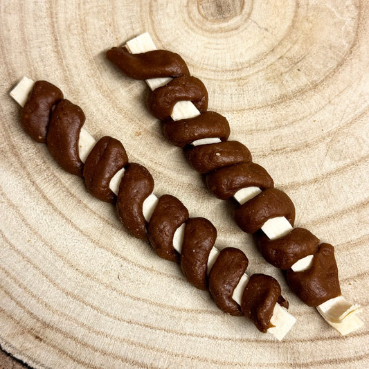 Cod Strips Wrapped in Duck Swirls