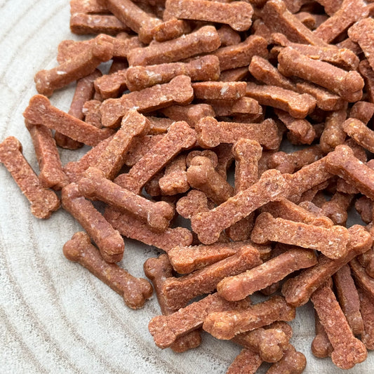 [FIVER FRIDAY] NEW* Ostrich & Venison Mini Bones | 200g Mixed Bag