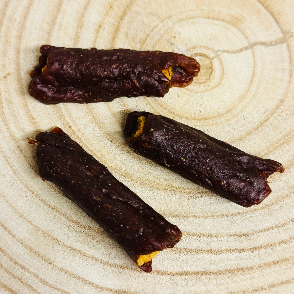 Beef Wrapped Rice Tubes – Louie's Lab