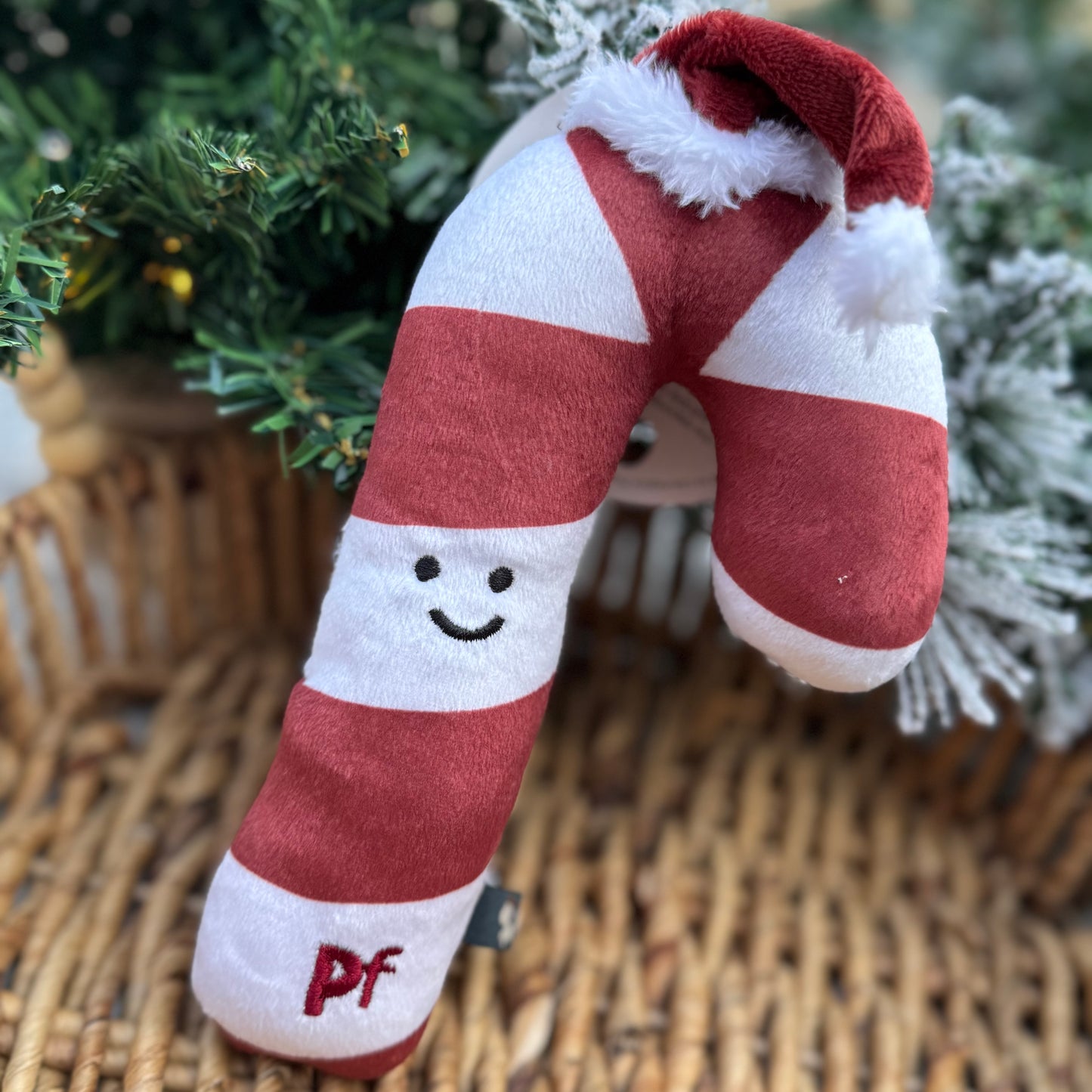 Candy the Christmas Cane | Plush Dog Toy