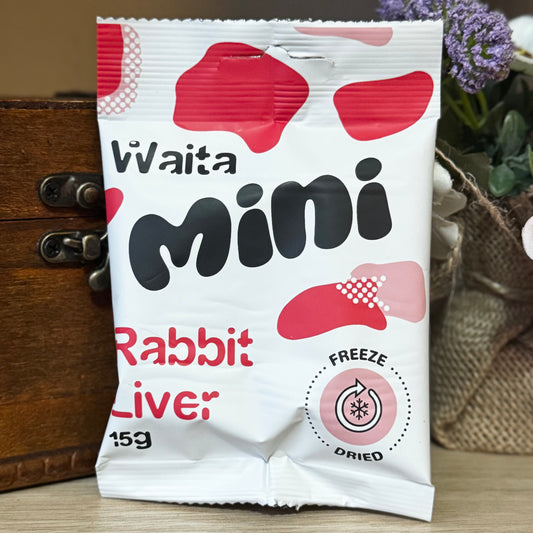 Waita Pets | Freeze Dried Mini Rabbit Liver Cubes 15g