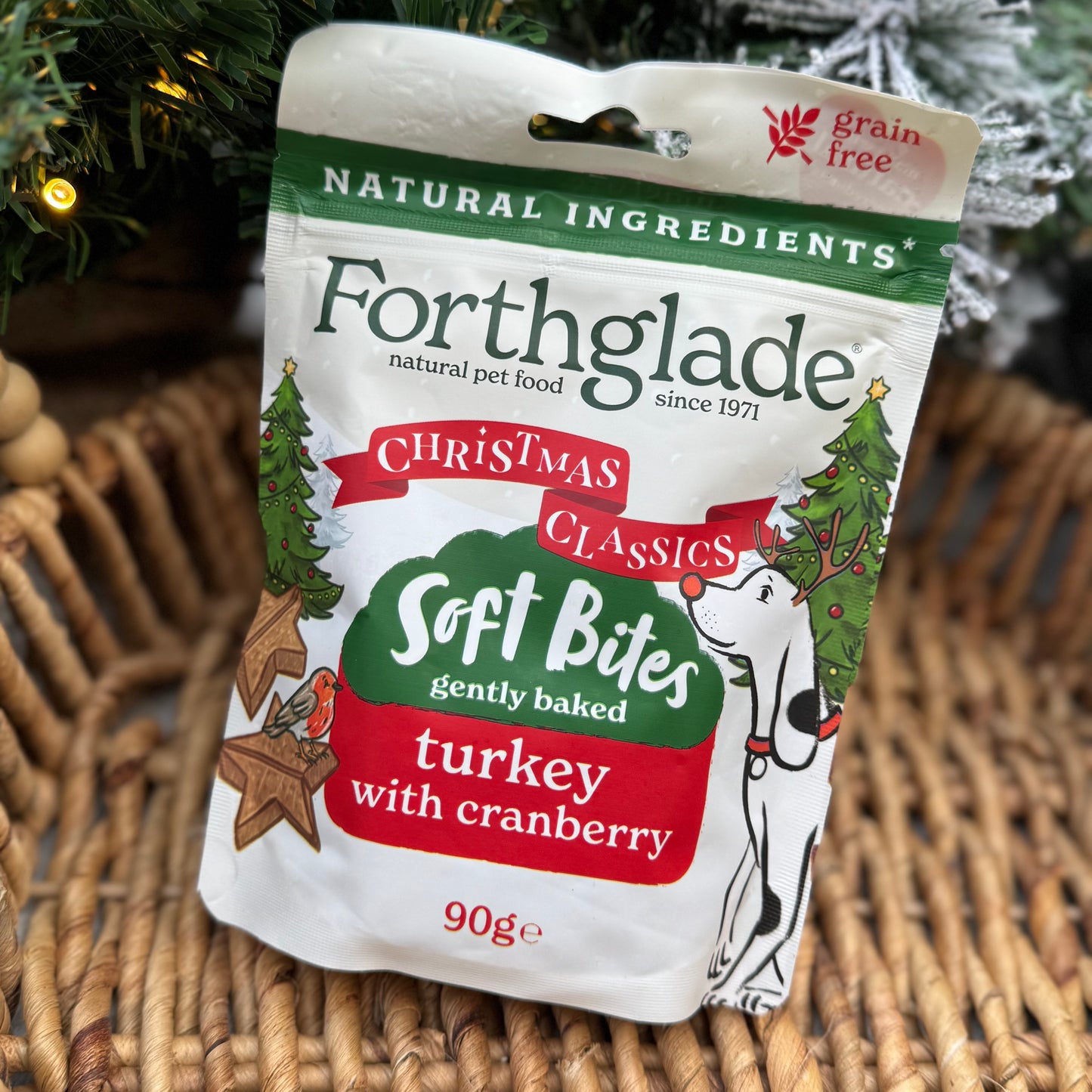Forthglade | Christmas Classics Soft Bites with Turkey & Cranberry 90g