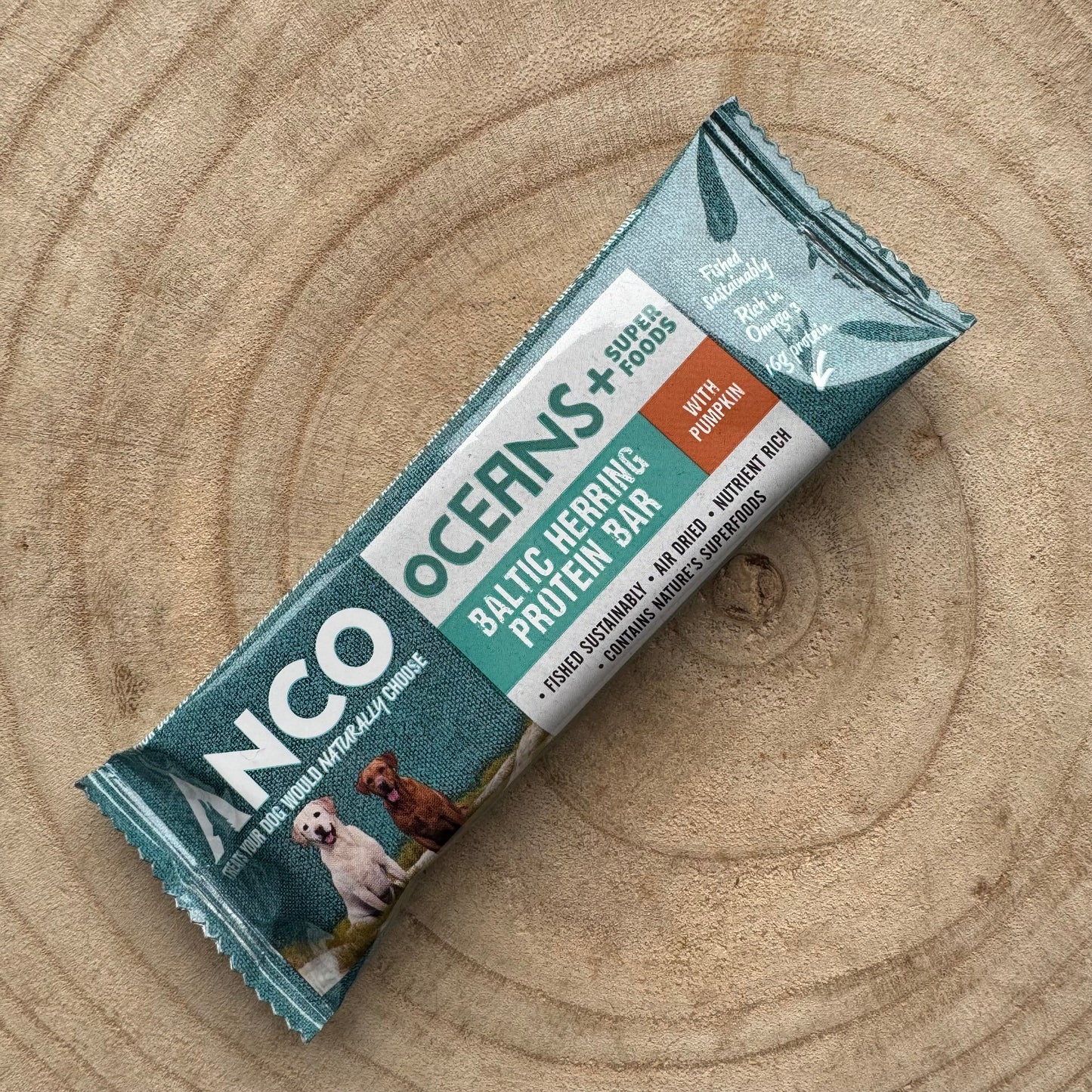 Anco Oceans+ Protein Bar | Baltic Herring with Pumpkin