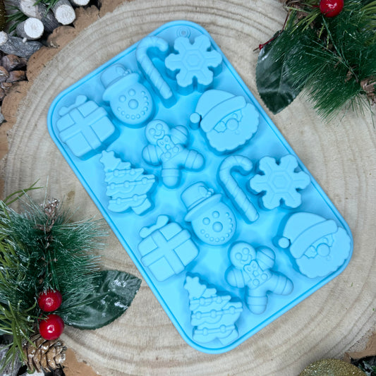 Christmas Silicone Mould | Winter Kisses & Snowflake Wishes