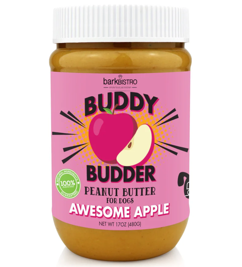 Buddy Budder Peanut Butter 17oz Jar | Awesome Apple