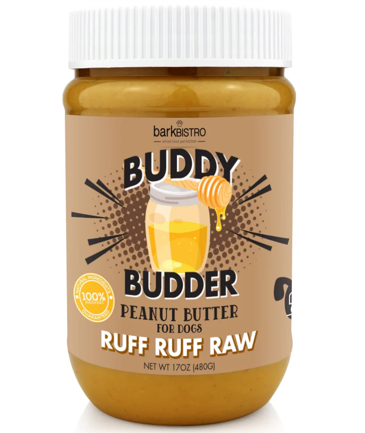 Buddy Budder Peanut Butter 17oz Jar | Ruff Ruff Raw