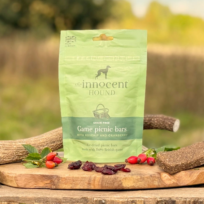The Innocent Hound | Game Picnic Bars with Rosehip & Cranberry 70g